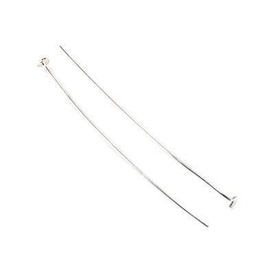 2" length Sterling Silver Disc Headpin, 26 Gauge Wire, 10 pieces per Bag (ONLINE ORDER ONLY)