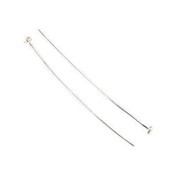 2" length Sterling Silver Disc Headpin, 26 Gauge Wire, 10 pieces per Bag (ONLINE ORDER ONLY)