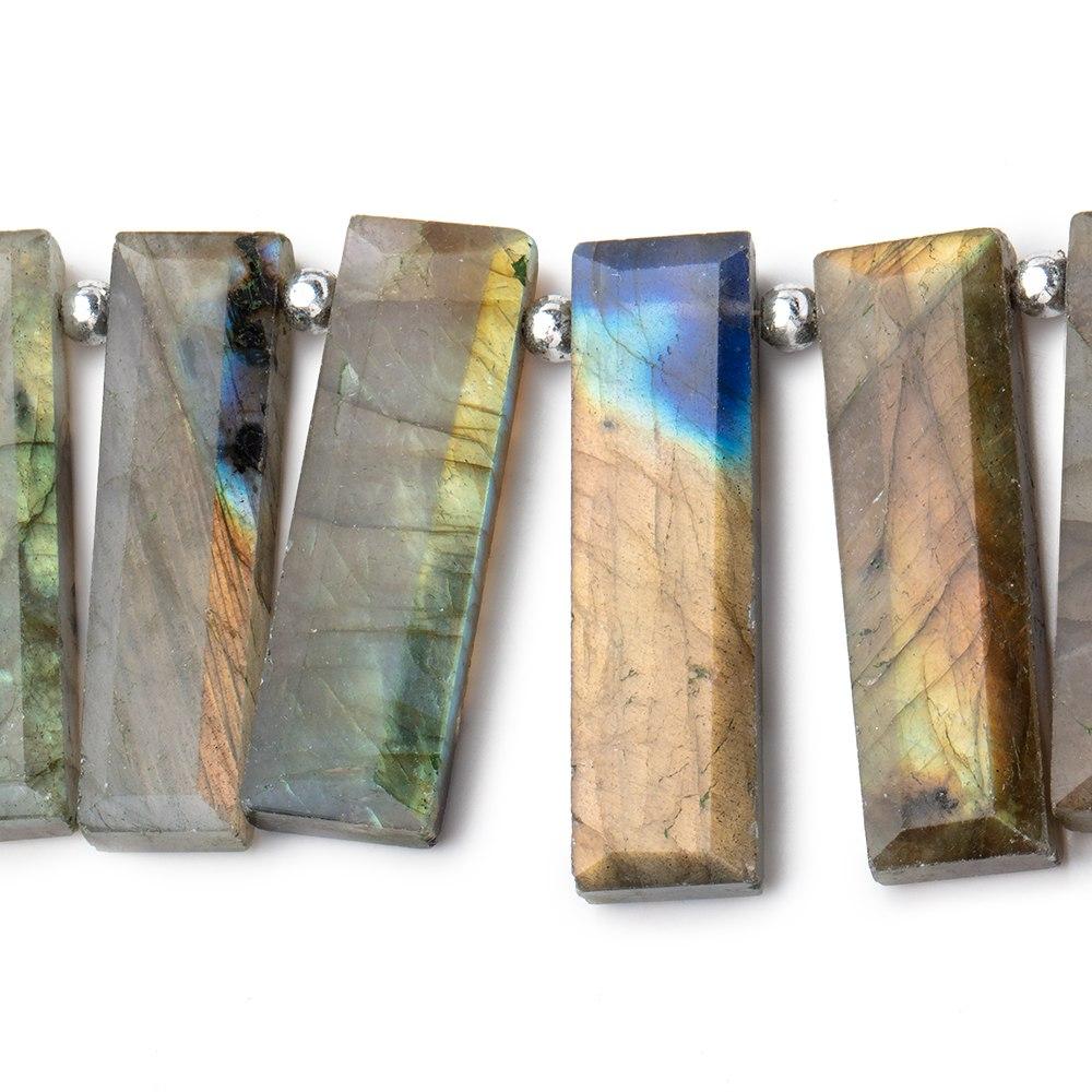 20-30mm Labradorite Bevel Faceted Rectangle Beads 8.5 inch 19 pieces (ONLINE ORDER ONLY)