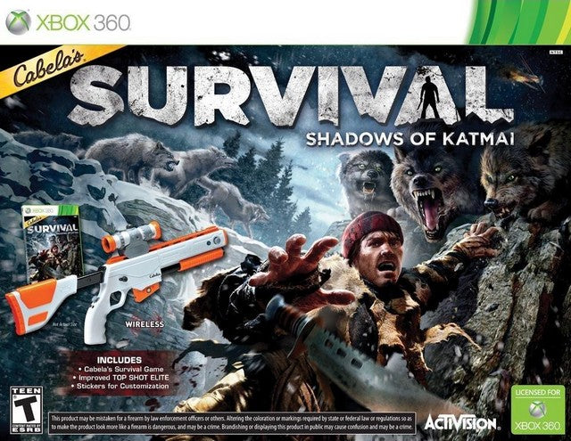 Cabela's Survival: Shadows Of Katmai w/ Gun (Xbox 360) (ONLINE ORDER ONLY)