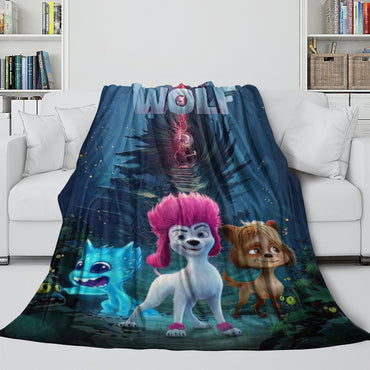 200% Wolf Blanket Flannel Fleece Throw Room Decoration (Online Order Only)