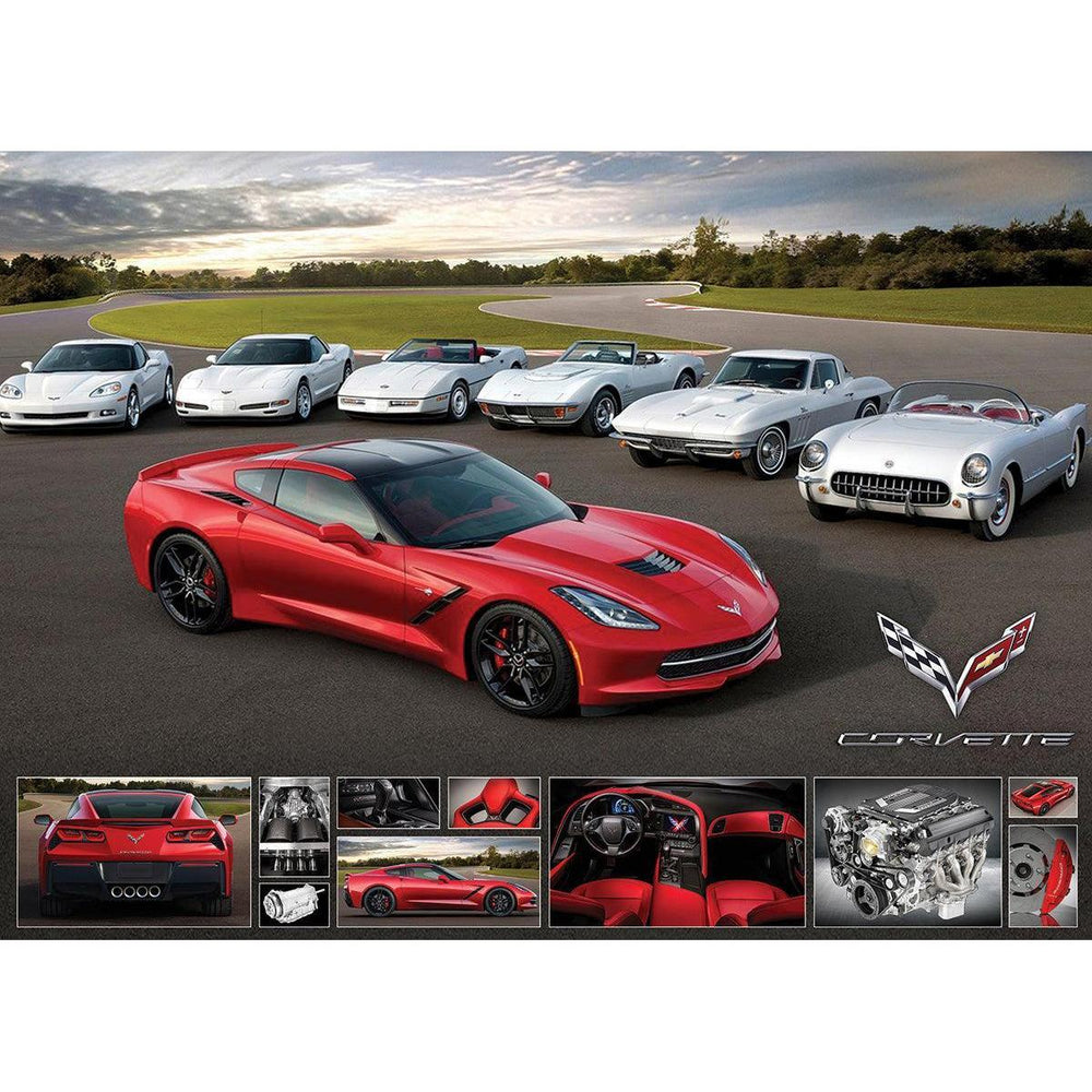 2014 Corvette Stingray It Runs in the Family 1000 Piece Jigsaw Puzzle Eurographics (ONLINE ORDER ONLY)