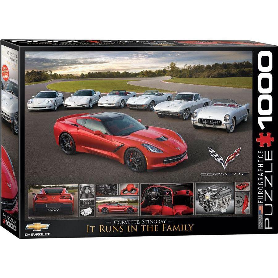 2014 Corvette Stingray It Runs in the Family 1000 Piece Jigsaw Puzzle Eurographics (ONLINE ORDER ONLY)
