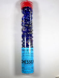 40+ Crystal Dk Blue Iridized Glass Gaming Stones Counters by Chessex (Online Only)