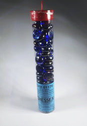 40+ Crystal Dk Blue Iridized Glass Gaming Stones Counters by Chessex (Online Only)