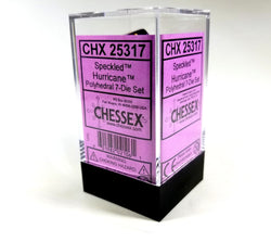 Chessex Polyhedral 7 Die Speckled Hurricane w/ Gold Numbers Set Of 7 Dice CHX 25317 (Online Only)