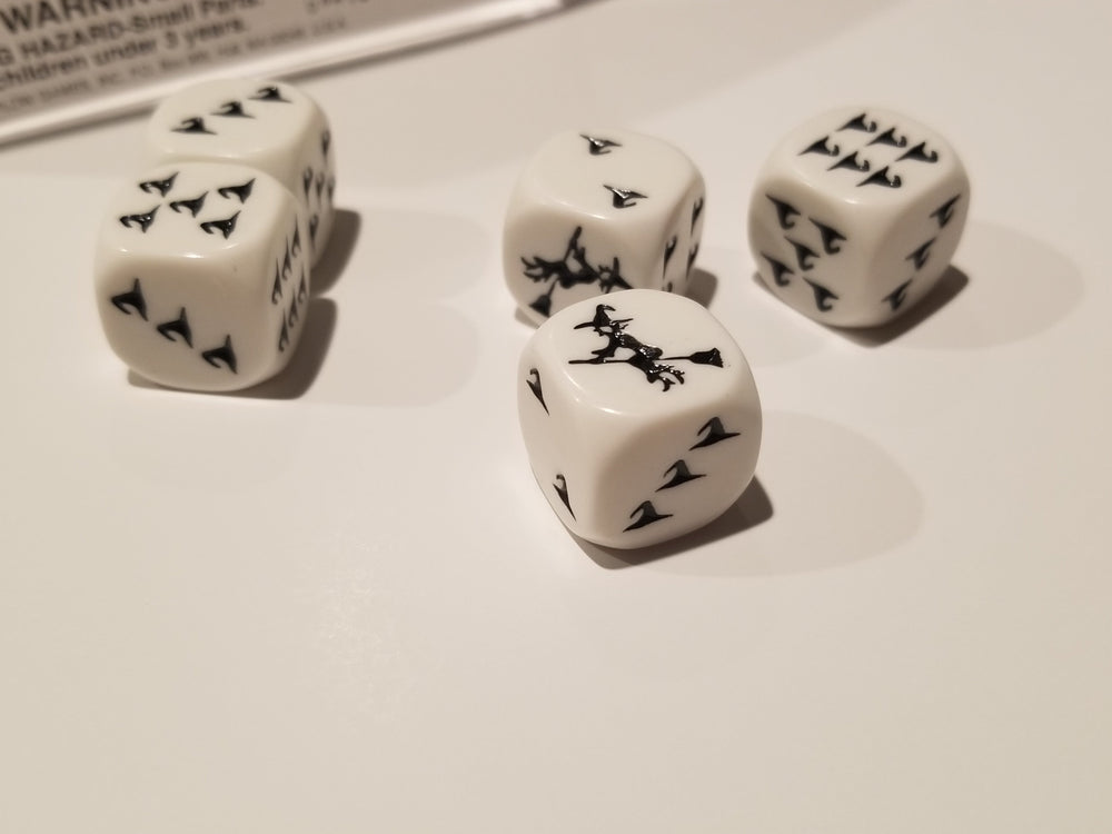 Black Witch and Witch Hats Dice Custom 16mm (Online Only)