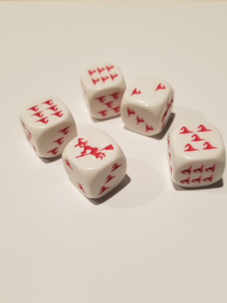 Red Witch and Witch Hats Dice Custom (Online Only)