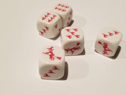 Red Witch and Witch Hats Dice Custom (Online Only)