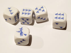 Blue Witch and Witch Hats Dice Custom 16mm (Online Only)