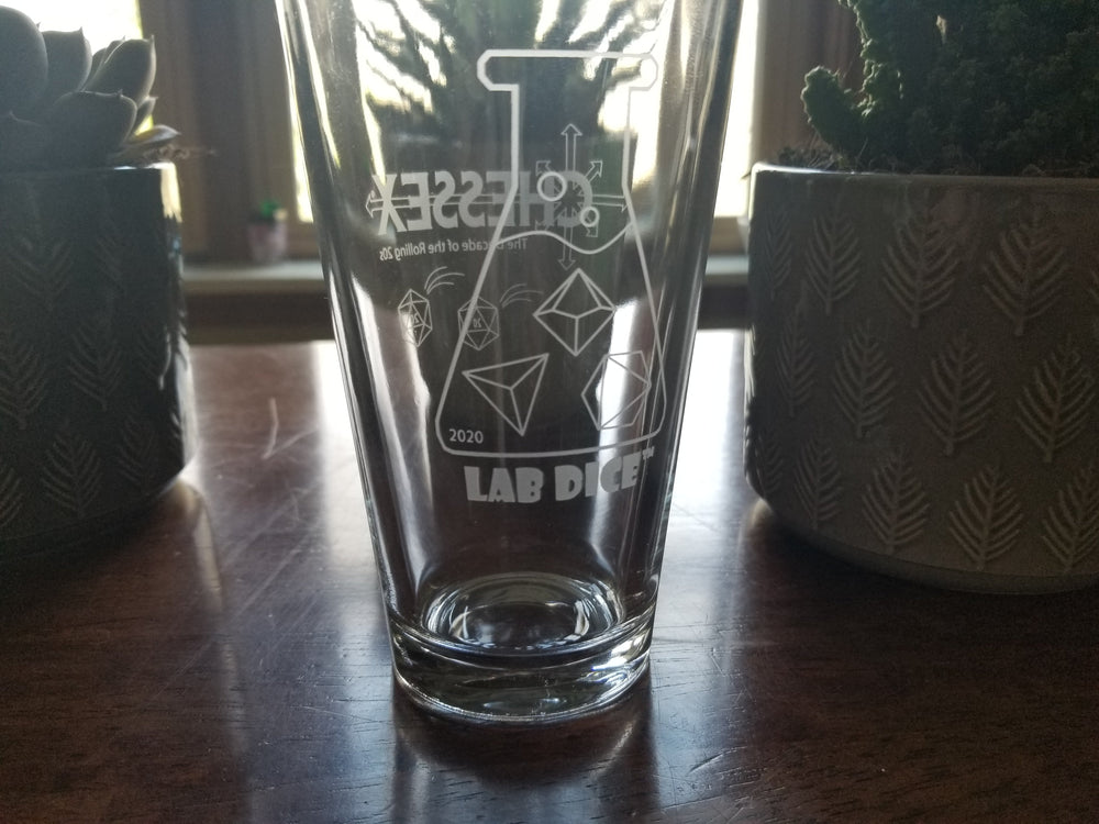 Lab Dice Pint Glass (Online Only)