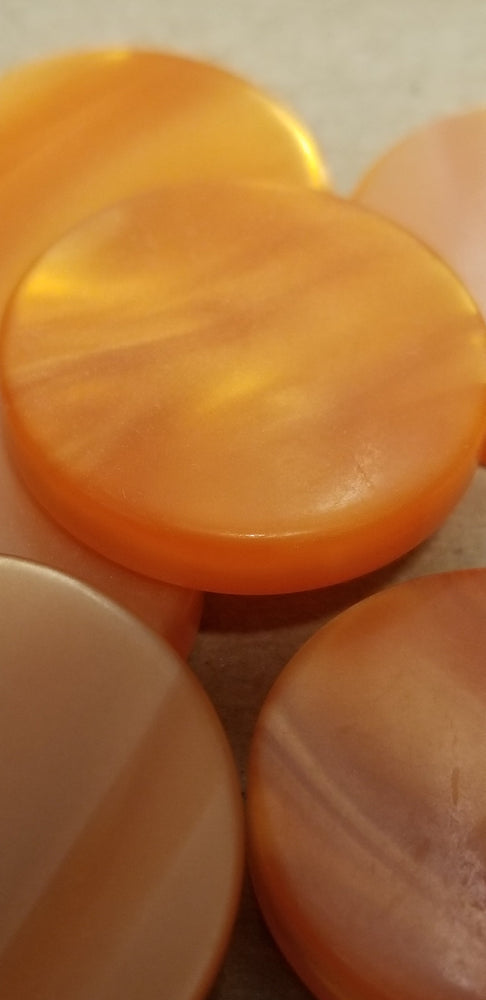 Orange Backgammon Checker Pearl Effect (28mm x 7mm) [sold per chip] (Online Only)