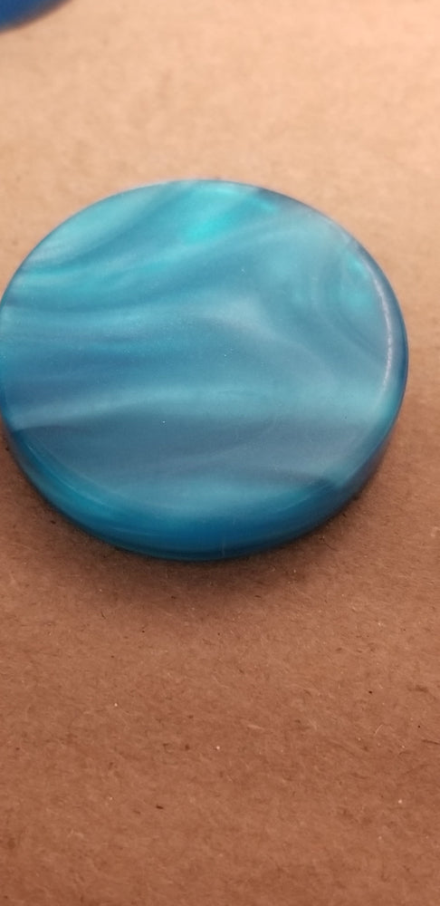 Blue Backgammon Checker Pearl Effect (28mm x 7mm) [sold per chip] (Online Only)
