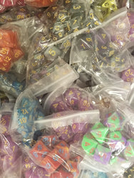 Random 7-Dice Set | Dnd Dice for Tabletop Gaming Variety of Colors (Online Only)