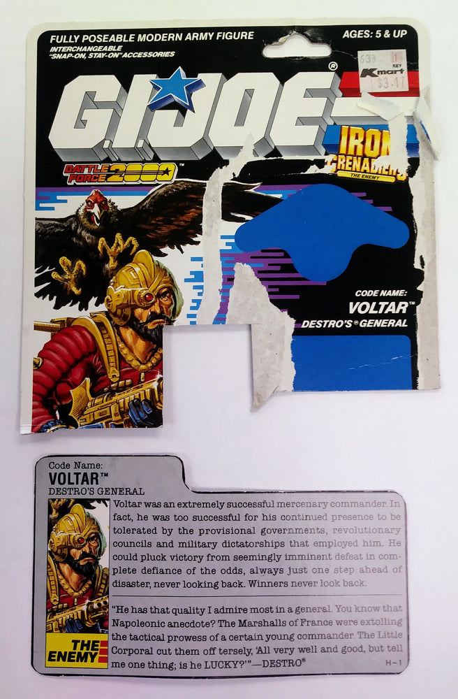 G.I. Joe COBRA action figure - Voltar (Destro's General) (ONLINE ORDER ONLY)