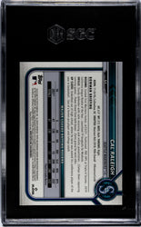 Graded 2022 Topps Bowman Chrome Cal Raleigh #51 Rookie RC Baseball Card SGC 9 Mint