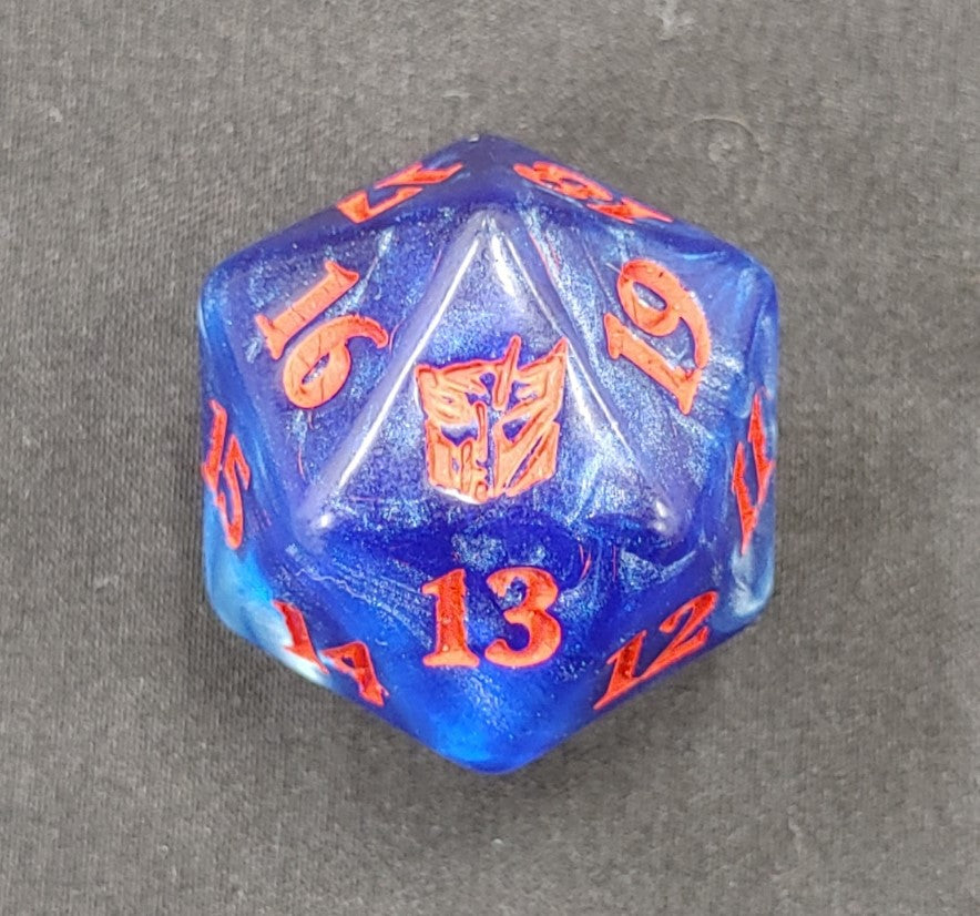 Transformers MTG Oversized / Jumbo Spindown D20 Dice - Magic The Gathering (Online Order Only)