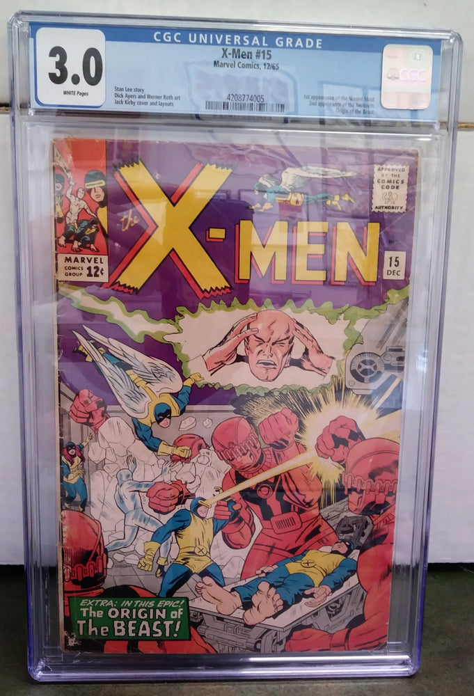 X-Men #015, Marvel Comics (December 1965, CGC 3.0) (ONLINE ORDER ONLY)