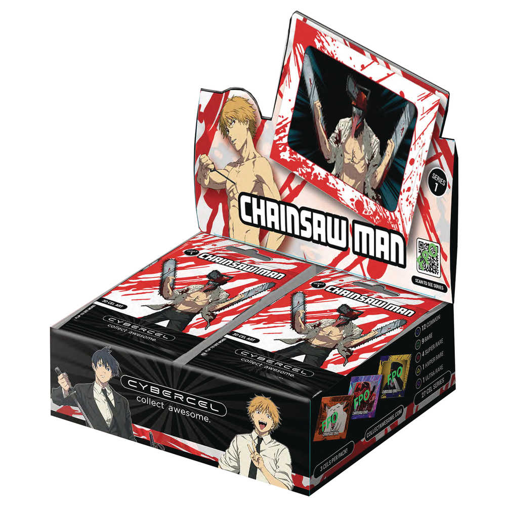 Cybercel Chainsaw Man 3D Cel Art Trading Card Box  (Mature)