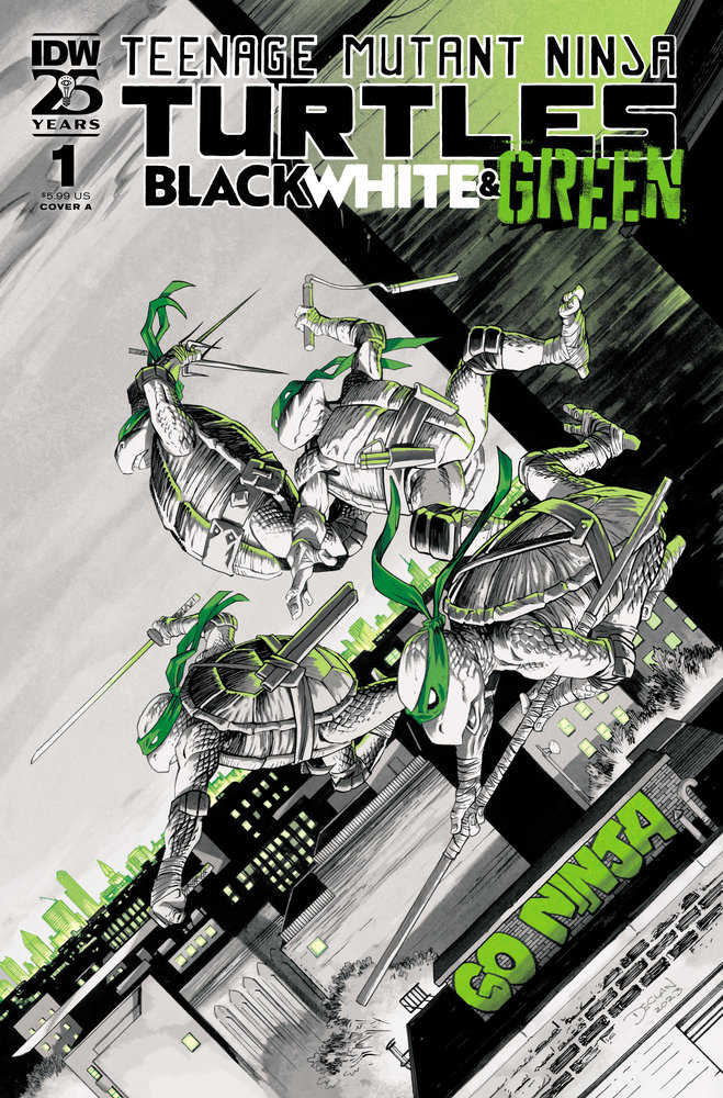 Teenage Mutant Ninja Turtles: Black, White, And Green #1 Cover A (Shalvey) (ONLINE ORDER ONLY)