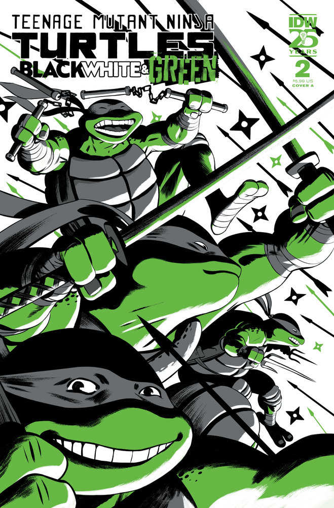 Teenage Mutant Ninja Turtles: Black, White, And Green #2 Cover A (RodríGuez) (ONLINE ORDER ONLY)