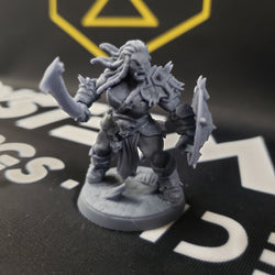 Blackcrag Mountain Orc - Sculpt Option D (Female Orc Barbarian) (Online Order Only)