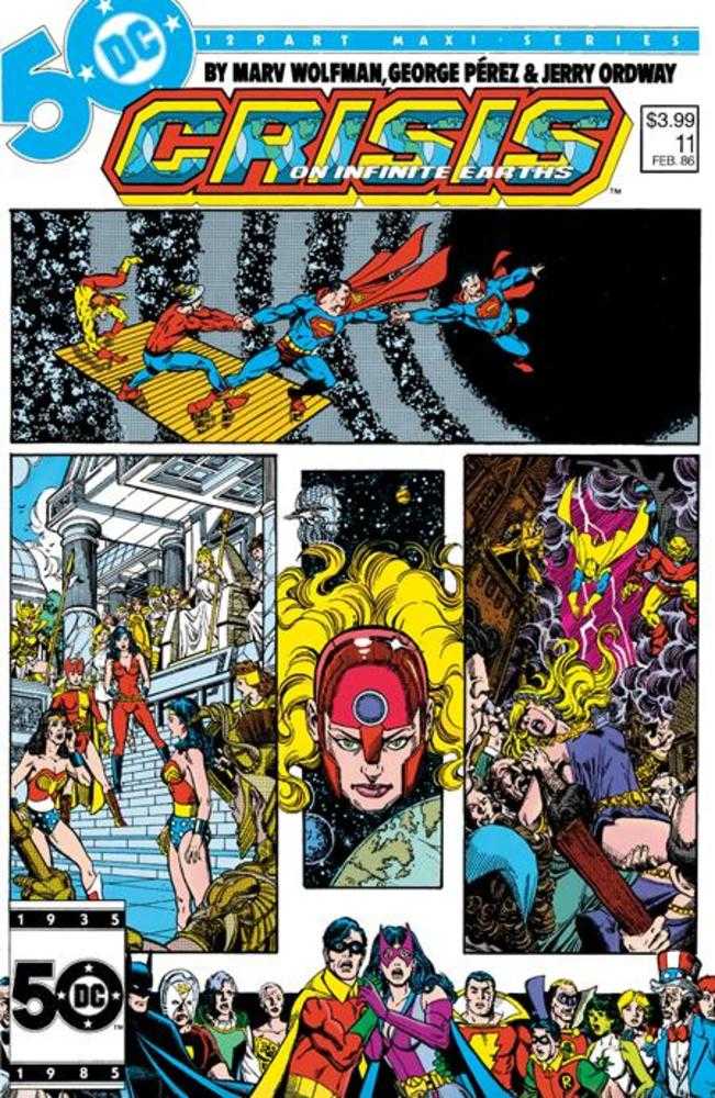 Crisis On Infinite Earths #11 Facsimile Edition Cover A George Perez (Online Order Only)