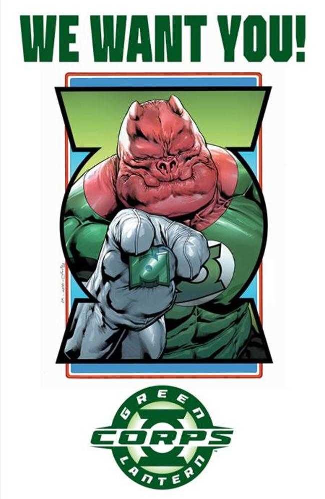 Green Lantern Corps #2 Cover E Fernando Pasarin & Oclair Albert Recruitment Poster Acetate Variant Allocations May Occur (Online Order Only)