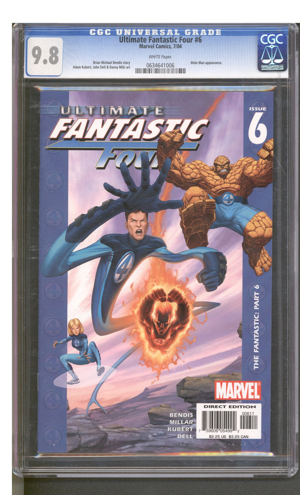 Ultimate Fantastic Four #6 (07/04) Graded CGC 9.8 (Online Order Only)