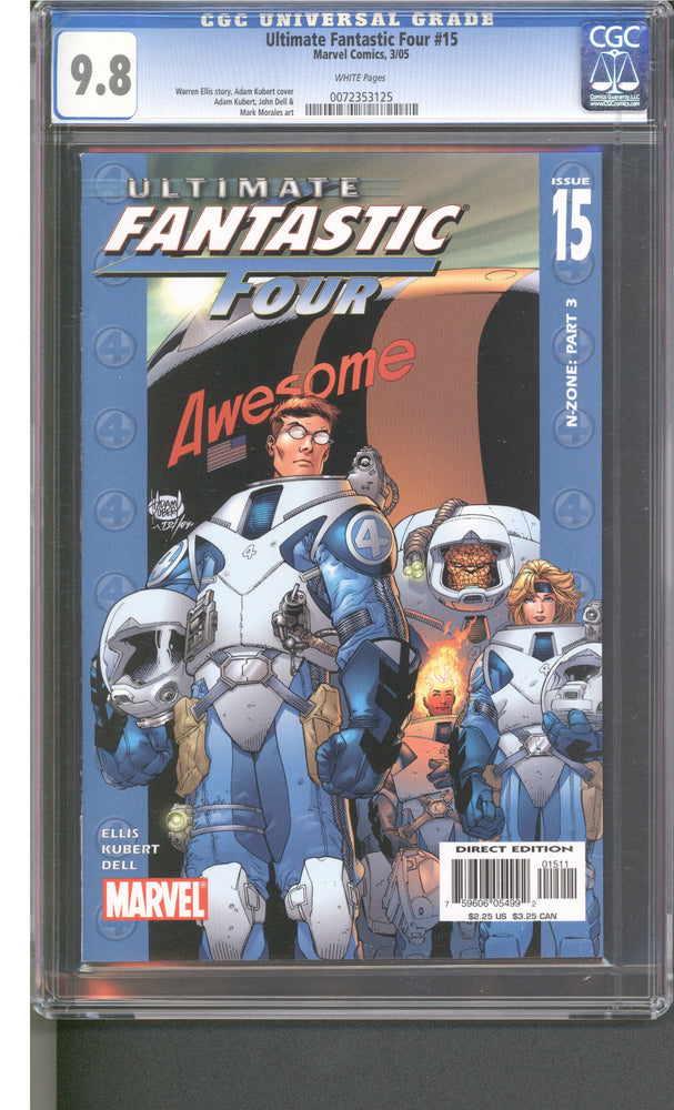 Ultimate Fantastic Four #15 (03/05) Graded CGC 9.8 (Online Order Only)