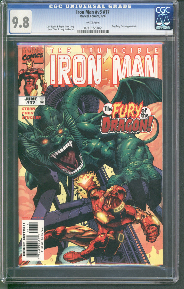 Iron Man #v3 #17 (6/99) Graded CGC 9.8 (Online Order Only)
