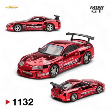 (Pre-Order) Mini-GT Toyota Supra (A80) Top Secret GT-300 - Top Secret Red Chrome 1:64 #1132 (ONLINE ORDER ONLY)