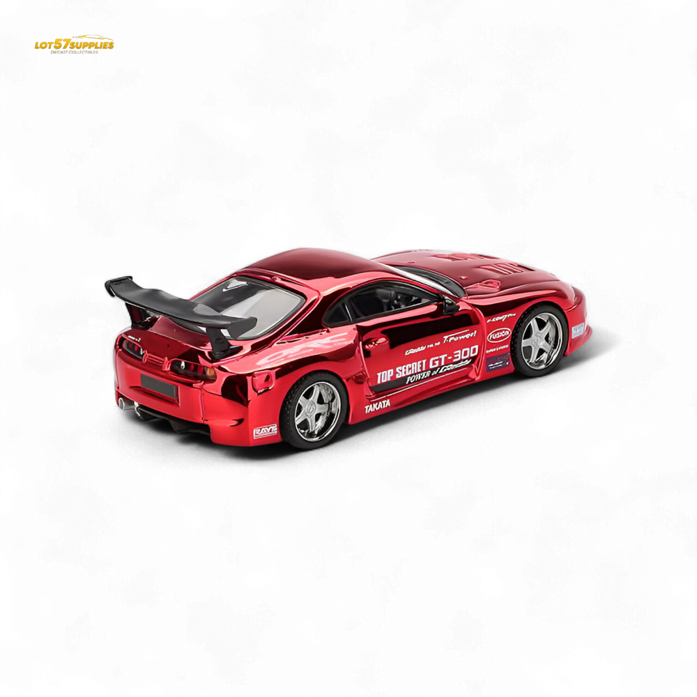 (Pre-Order) Mini-GT Toyota Supra (A80) Top Secret GT-300 - Top Secret Red Chrome 1:64 #1132 (ONLINE ORDER ONLY)