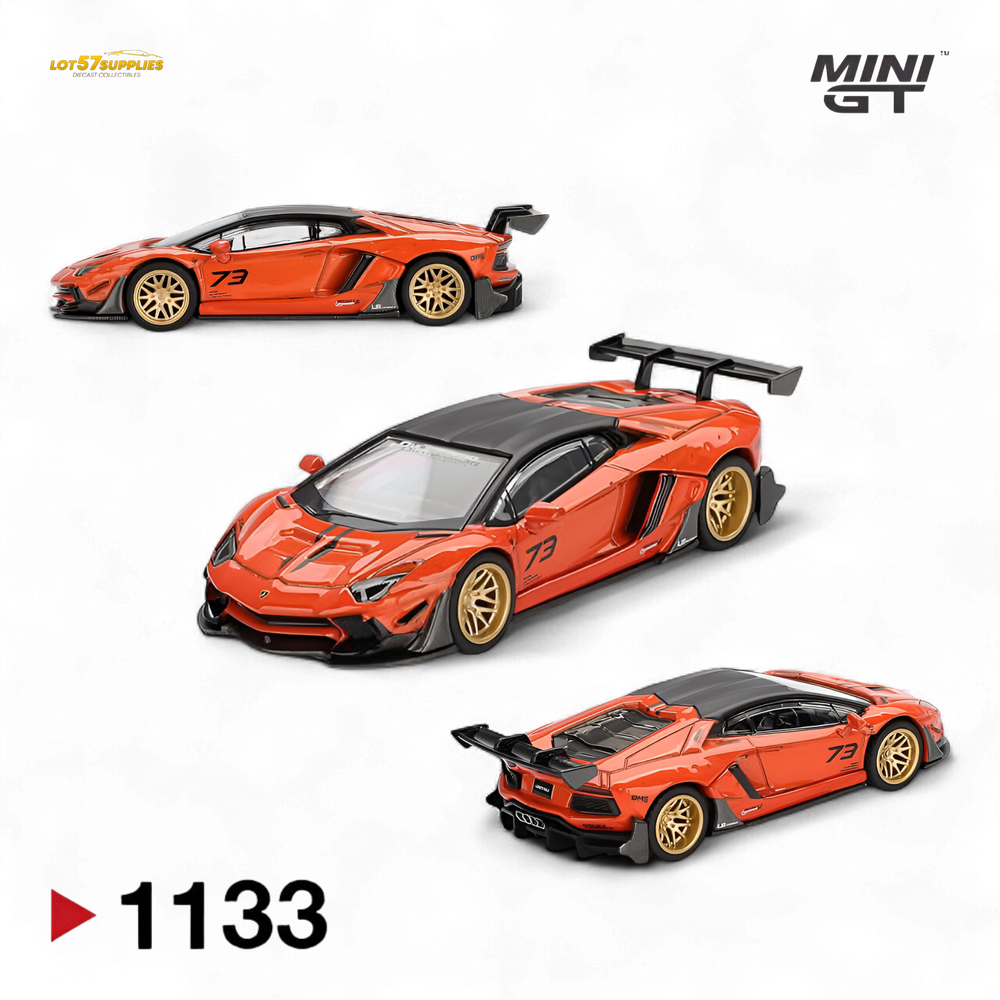 (Pre-Order) Mini-GT Lamborghini Aventador Limited Edition - Orange 1:64 #1133 (ONLINE ORDER ONLY)
