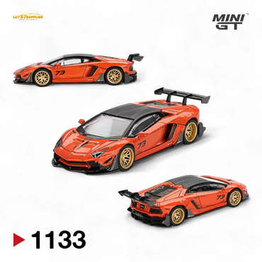 (Pre-Order) Mini-GT Lamborghini Aventador Limited Edition - Orange 1:64 #1133 (ONLINE ORDER ONLY)
