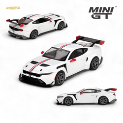 (Pre-Order) MiniGT Ford Mustang GTD Spirit of America - White 1:64 (ONLINE ORDER ONLY)