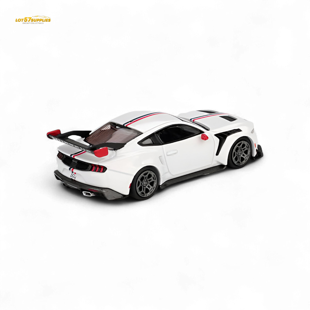 (Pre-Order) MiniGT Ford Mustang GTD Spirit of America - White 1:64 (ONLINE ORDER ONLY)