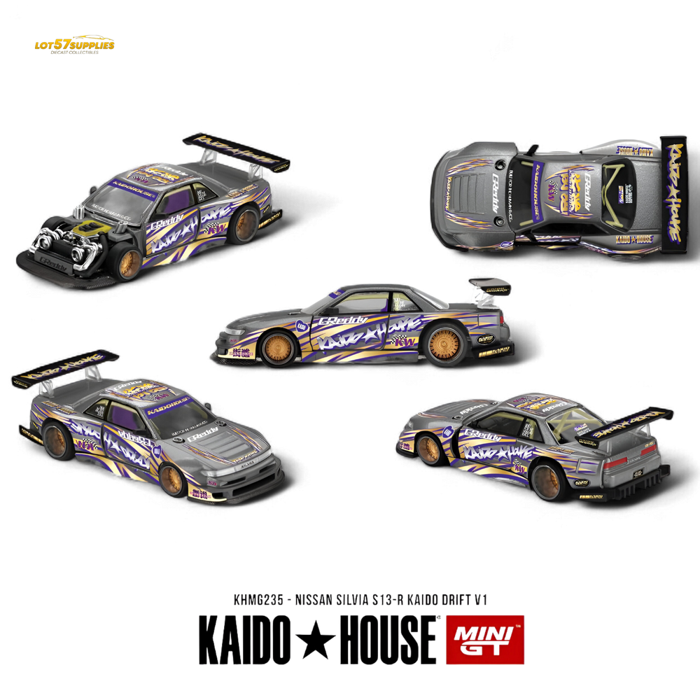 (Pre-Order) KAIDO Nissan Silvia S13-R - KAIDO DRIFT V1 1:64 (ONLINE ORDER ONLY)