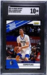 Graded 2025 Panini Instant Cooper Flagg #RRR16 Rated Rookie Retro Rookie RC Basketball Card SGC 10 Gem Mint