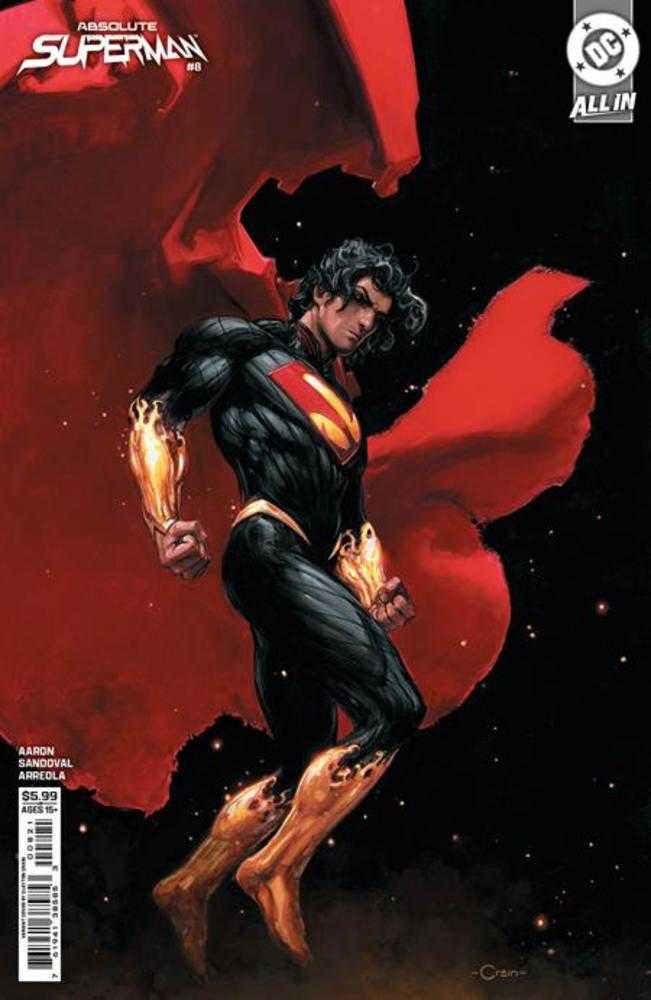 Absolute Superman #8 Cover B Clayton Crain Card Stock Variant (Online Order Only)