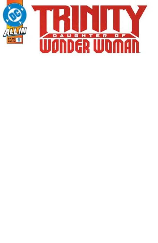 Trinity Daughter Of Wonder Woman #1 (Of 6) Cover F Blank Card Stock Variant (Online Order Only)