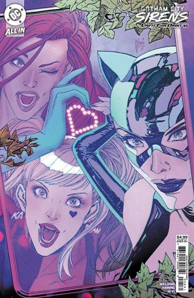 Gotham City Sirens Unfit For Orbit #5 (Of 5) Cover C Guillem March Connecting Card Stock Variant (ONLINE ORDER ONLY)