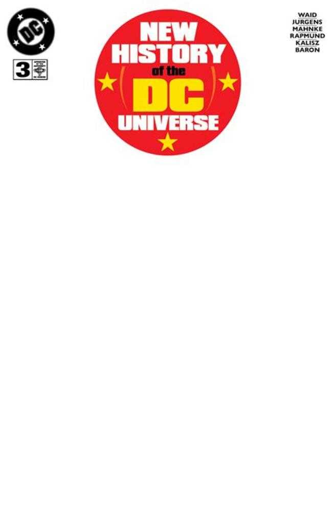 New History Of The DC Universe #3 (Of 4) Cover F Blank Variant (ONLINE ORDER ONLY)