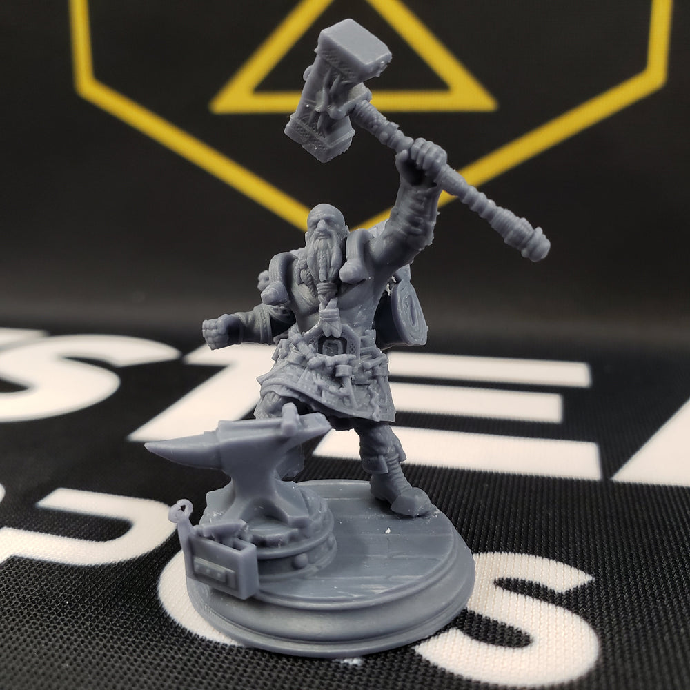 Lochren Ishtrak Hammerfist, Dwarven Blacksmith (Male Dwarf Barbarian) (Online Order Only)