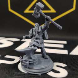 Lochren Ishtrak Hammerfist, Dwarven Blacksmith (Male Dwarf Barbarian) (Online Order Only)