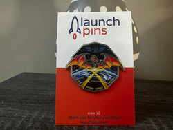 NASA Crew-10 USCV-10 Mission Patch Hard Enamel Pin