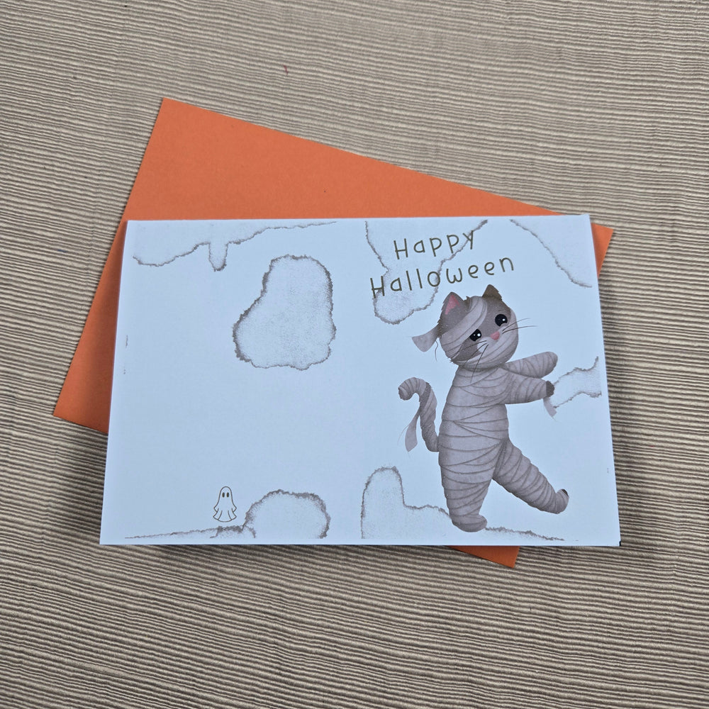Halloween Cat Mummy Card (ONLINE ORDER ONLY)