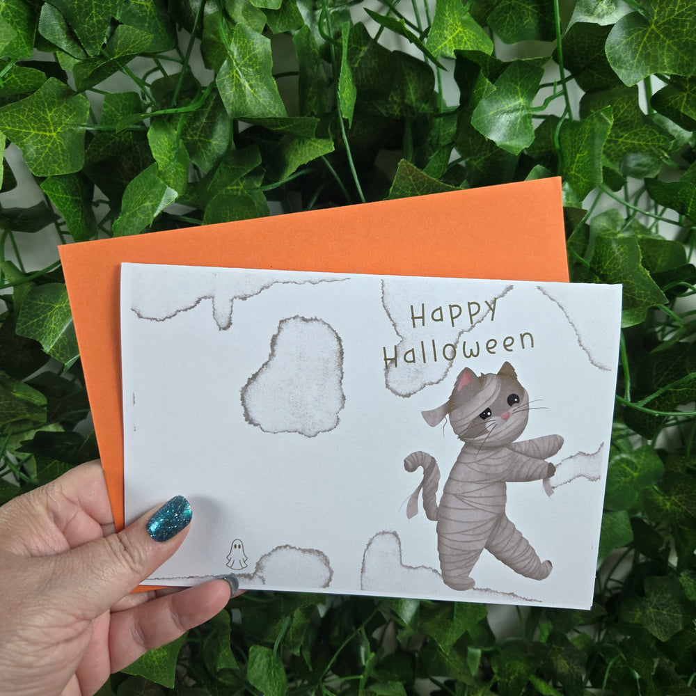Halloween Cat Mummy Card (ONLINE ORDER ONLY)