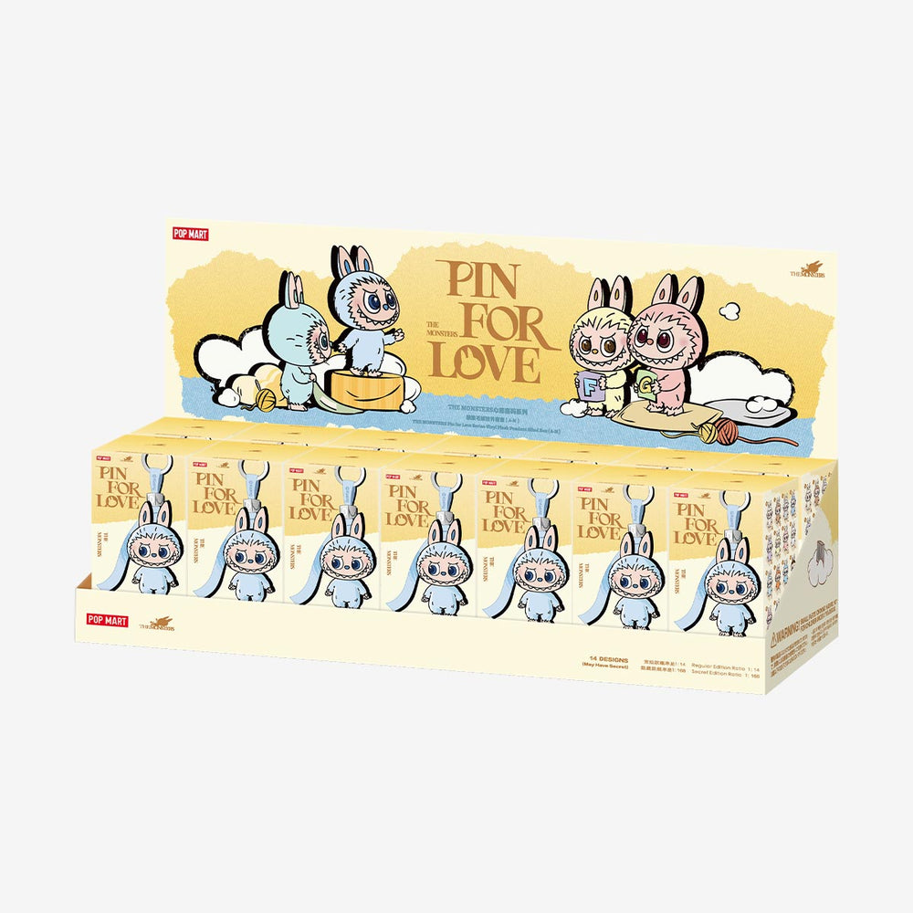 LABUBU THE MONSTERS Pin for Love Series-Vinyl Plush Pendant Blind Box (A-M) (1 Blind Box) (ONLINE ORDER ONLY)
