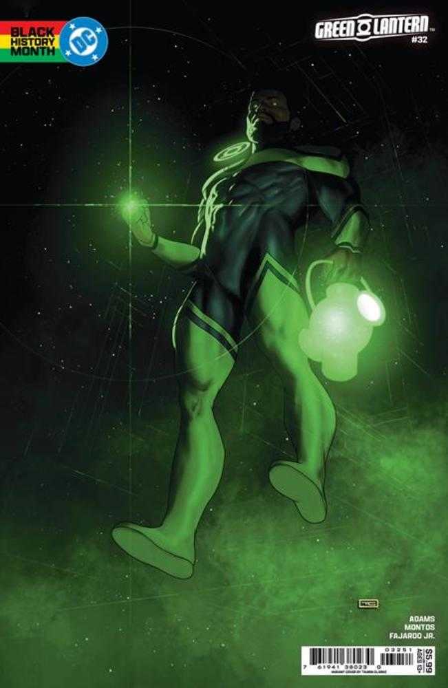 Green Lantern #32 Cover E Taurin Clarke Black History Month Card Stock Variant (ONLINE ORDER ONLY)